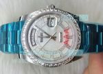 Copy Rolex Oyster Day-Date White Diamond Dial Watch 36MM